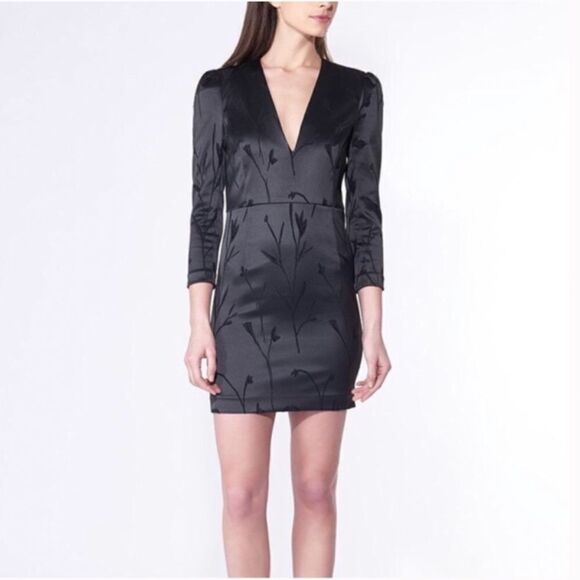 Veronica Beard Otto Puff Sleeve Mini Dress
